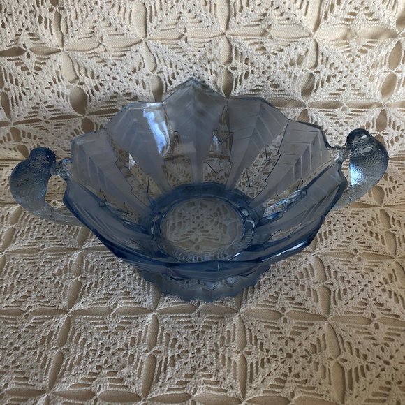 Very  Rare  Large Brockwitz  Art Deco  Centerpiece Bowl 1930's - Picture 3 of 12